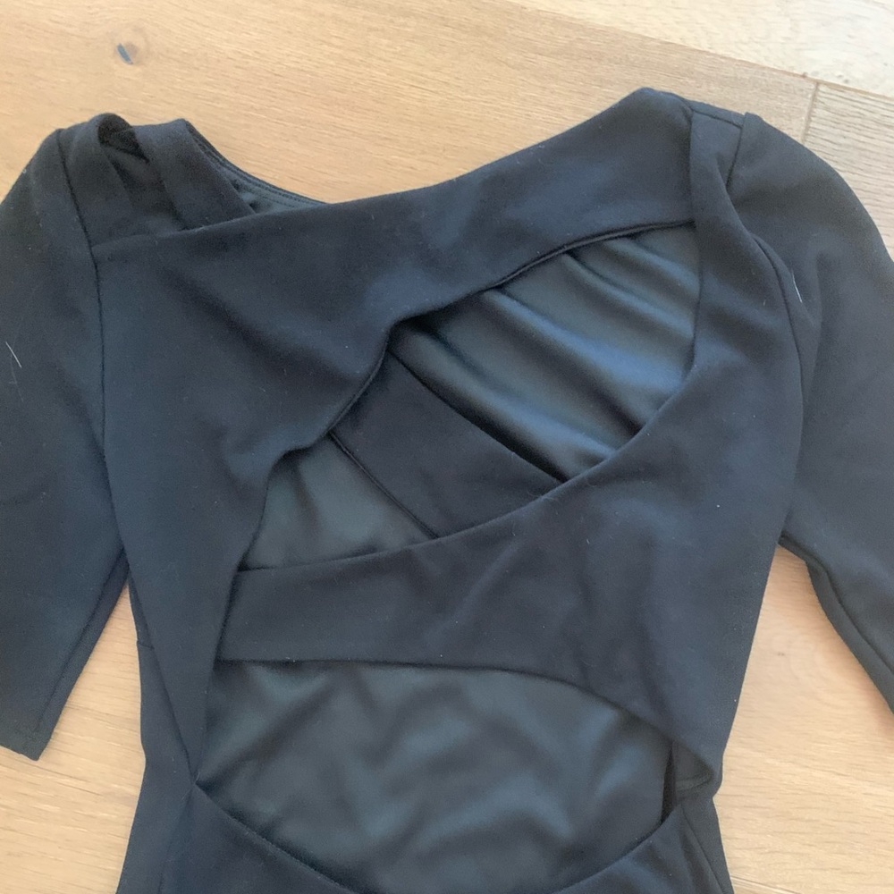 Black Strappy Back Backless Top - image 3